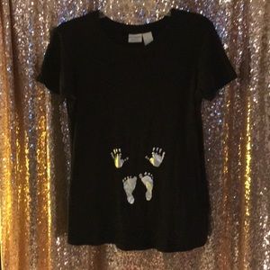 Black maternity shirt